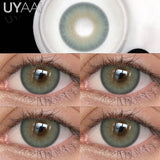 Yeknu  NEW Contact Lens Beauty Blue Lens 14.5mm Big Eyes Color Contact Lenses For Eyes Natual Pupils Cosmetic Lens Makeup Gray