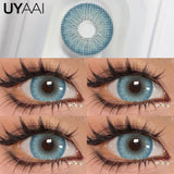Yeknu  1Pair Fashion Big Lenses Colored Contact Lenses for Eyes Beauty Blue Eyes Lenses Natural Green Pupils Brown Grey Lens