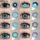 Yeknu  Cosplay Contact Lenses Cosmetic Colored Pupils Hallowen Contacts Beauty Women Makeup Blue Lens Eye Contact Cosplay Pupils