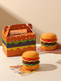 Yeknu Hamburger Dish Seasoning Dish Six Piece Set Dipping Dish Cute Tableware Ceramic Underglaze Color Soy Sauce Dish Household Side D