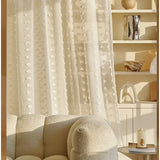 Yeknu  Curtains for Bedroom Living Dining Room French Luxury Retro Dream Butterfly Yarn White Tulle High End Balcony Windows Door