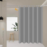 Yeknu  Transparent Waterproof Shower Curtain Bathroom Translucent Partition Curtain Easy Clean Wipe Mildew Proof Curtains with Hooks