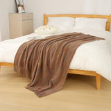 Yeknu  Modern Striped Throw Blanket with Tassels - Chic Bed Runner, Lounge & Hotel Bedspread for Boutique B&B, Accent Pillow Companion