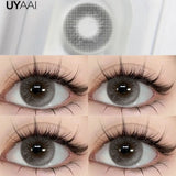 Yeknu  NEW Contact Lenses Beauty Eye Color Lenses Black Lens Fashion Eye Beauty Makeup Lenses Soft and Comfortable Blue Contacts