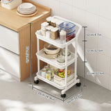 Yeknu  Small stroller home storage rack, floor to ceiling multi-layer crevice storage rack, kitchen, bathroom, living room storage and