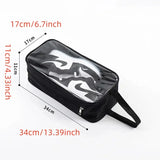 Yeknu  Multi-Purpose Transparent Shoe Storage Bag Dustproof Double Shoe Box Cover Zippered Travel Bag for Home Organization