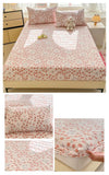 Yeknu Elastic Fitted Sheet Floral Style Bedsheet Soft Bed Cover Home Bed Linen Sheets drap de lit (Pillowcase Need Order)
