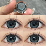 Yeknu  2PCS Contact Lenses Myopia Beauty Blue Lenses Cosmetic Pupils Natural Color Lens Eyes with Degree High Quality Lenses