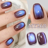 Yeknu 10ml Purple Black Green Cat Magnetic Gel Ultra Shine Semi Permanent Soak Off UV Gel Summer Nail Art Varnish