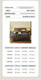 Yeknu  Pure cotton three-layer yarn bed four-piece set 100 cotton bedding simple quilt cover bed sheet three-piece bed hat