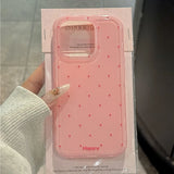 Yeknu Luxury Ins Candy Color Polka Dot Phone Case for iPhone 12 13 14 15 16 Pro Max 16Pro Wave Point Soft Silicone Ultra Slim Cover