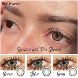 Yeknu  New Color Contact Lenses for Eyes Cosplay Lenses 1 Pair Gray Lenses Natural Look Brown Lenses Fashion Lenses