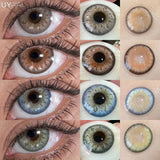Yeknu  New Natural Lenses Gray Lenses 1 Pair Color Eye Contacts Blue Pupils Korean Style y2k Lenses Big Eyes Colorcon