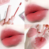 Yeknu  Crystal Velvet Lip Gloss – 6-Color Smudge-Proof Matte Lip Glaze Long-Lasting Whitening Effortless Korean Style Look