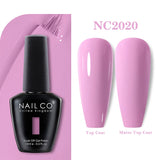 Yeknu  15ml Orange Color Nail Gel Polish Semi Permanent Red Pink Gellack Nail Art Salon Soak Off UV LED Glitter Nail Gel Varnish