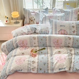 Yeknu Print Quilt Cover Girls Room Bedding Duvet Cover Skin-friendly Comforter Cover funda nordica (Pillowcase Need Order)