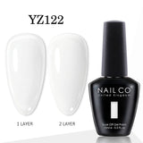 Yeknu  15ml Gel Nail Polish LED Semi-permanent Summer Varnish UV Vernis Blue Color Enamels For Nails Gellak Top Coat Base Polish