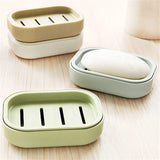 Yeknu  Portable Soap Dishes Double-layer Plastic Soap Box Household Bathroom Drain Soap Tray Bathroom Soap Box With Cover
