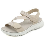 Yeknu  Women New Fashion Elegant Sandals  Summer New Outdoor Sports Beach Wedge Height Increase Womens Comfortable Opened Toe Shoes