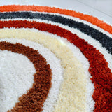 Yeknu  Tufted Rainbow Bathroom Mat Soft Tufting Colorful Bedroom Carpet Bathmat Rug Non Slip Pad Aesthetic Home Room Decor 45x80cm