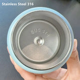 Yeknu  260ml/360ml Cute Stainless Steel 316 Thermal Flask With Straw Leak-Proof Mini Fashion Student Kids Thermal Bottle Travel Tumbler