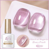 Yeknu  10ml Super Shining Reflective Cat Magnetic Gel Ultra Shine Glitter Red Silver Soak Off UV LED Gel Nail Art Varnish