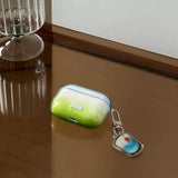 Yeknu  Minimally Dyed Green Is Suitable For Apple AirPods Pro 1st, 2nd, 3rd Generation Bluetooth Earphone Case Protective Case