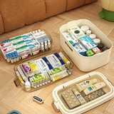 Yeknu  Large Capacity Family Medicine Organizer Storage Box Multifunctional First Aid Kit Pill Container Emergency Pharmacy Box