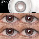 Yeknu  NEW Contact Lens Beauty Blue Lens 14.5mm Big Eyes Color Contact Lenses For Eyes Natual Pupils Cosmetic Lens Makeup Gray