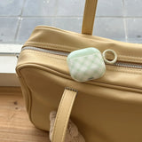 Yeknu  Fresh light green plaid AirPods 4th generation earphone cover is suitable for Apple 2nd generation Bluetooth earphone