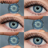 Yeknu  Color Contact Lenses Lenses Brown Pupils Color Contact Lenses for Eyes Green Lens 1 Pair/2pcs Pupils Cosmetic Lens
