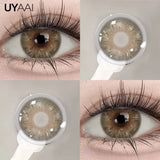 Yeknu  Color Contact Lenses Beauty Makeup Colorcon Fashion Blue Eyes Lenses Green Eyes Contact Natural Brown Lenses For Eyes