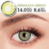 Yeknu  2pcs/1Pair Lenses with diopters Gray Color myopia Contact Lenses Aurora Europe Seriers Eye Color contact lenses Yearly