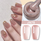 Yeknu  10ml Black Glass Cat Magnetic Gel Nail Polish Ultra Shine Gold Silver Glitter Soak Off UV LED Gel Nail Art Varnish