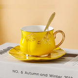 Yeknu  1pc Creative European Light Luxury Phnom Penh Ceramic Mugs Household Afternoon Tea Table Supplies Coffee Cup And Dish Set