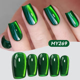Yeknu 10ml Purple Black Green Cat Magnetic Gel Ultra Shine Semi Permanent Soak Off UV Gel Summer Nail Art Varnish
