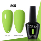 Yeknu  15ml Gel Nail Polish LED Semi-permanent Summer Varnish UV Vernis Blue Color Enamels For Nails Gellak Top Coat Base Polish
