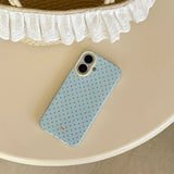 Yeknu 3D Polka Dot Cute Tomato Magnetic Grip Tok Phone Stand Holder Phone Case for IPhone 16 15 14 13 Pro Max Funny Magsafe Back Cover