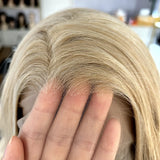 Yeknu  Blonde Highlight Wig Long Wavy Synthetic Lace Front Wig Loose Deep Wave Honey Blonde Colored Hair 13X4 Frontal Wigs for Women