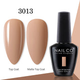 Yeknu  15ml Gel Nail Polish LED Semi-permanent Summer Varnish UV Vernis Blue Color Enamels For Nails Gellak Top Coat Base Polish