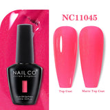 Yeknu  15ml Orange Color Nail Gel Polish Semi Permanent Red Pink Gellack Nail Art Salon Soak Off UV LED Glitter Nail Gel Varnish