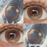 Yeknu  2pcs/pair 14.5MM Iris Brown Lenses Beauty Makeup Pupils Eye Color Lenses Colorful Contact Lenses Fashion Blue Green Lens