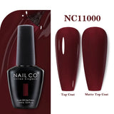 Yeknu  15ml Orange Color Nail Gel Polish Semi Permanent Red Pink Gellack Nail Art Salon Soak Off UV LED Glitter Nail Gel Varnish