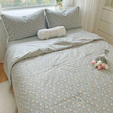 Yeknu  Pure Cotton Summer Cooling Duvet 1-Piece Lace Soybean Fiber Airable Cover