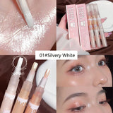 Yeknu  Cute Bear Liquid High Gloss Pen High Quality Soft Brushes Head Makeup Highlighter Pearllight Brightening Eye and Nose Cosmetics