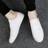 Yeknu  British Style Men Summer Casual Leather Shoe Classic Hollow Out Sneakers Outdoor Flat All-Match Walking Shoe Non-slip Board Shoe