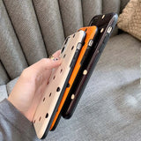 Yeknu  Simple Wave Point Polka-dot Spot Case For iPhone 11 12 13 14 Pro Max Soft TPU Back Cover for iPhone XS Max XR X Shockproof Shell