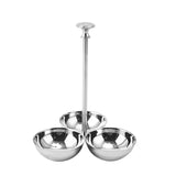Yeknu  Stainless Steel Snack Tray Bar Ktv Fruit Dish Metal Fruit Plate Dim Sum Dish Dried Fruit Candy Rack Partition Dessert Snack Rack