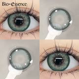 Yeknu  1 Pair Mermaid Green Colored Contact Lenses for Eyes with Prescription Myopia Lenses with Degree Green Lenses Y2K