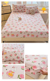 Yeknu Elastic Fitted Sheet Floral Style Bedsheet Soft Bed Cover Home Bed Linen Sheets drap de lit (Pillowcase Need Order)